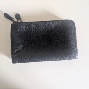 Coach Black Leather Card Holder